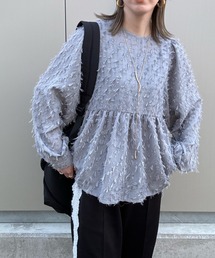 y/m by misato | シアージャガード袖ボリュームブラウス(シャツ/ブラウス)
