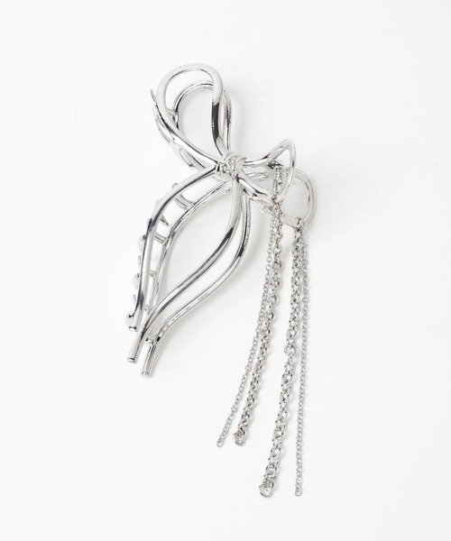 HARE（ハレ）の「リボンモチーフクリップ(HARE)（バレッタ/ヘアクリップ・レディース・シルバー・FREE）」の8枚目の写真
