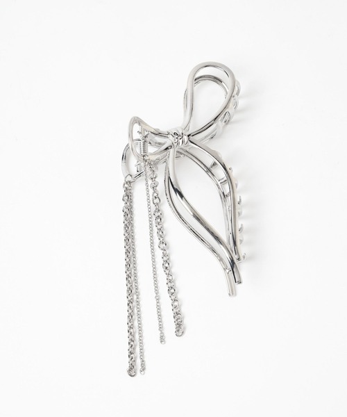 HARE（ハレ）の「リボンモチーフクリップ(HARE)（バレッタ/ヘアクリップ・レディース・シルバー・FREE）」の7枚目の写真
