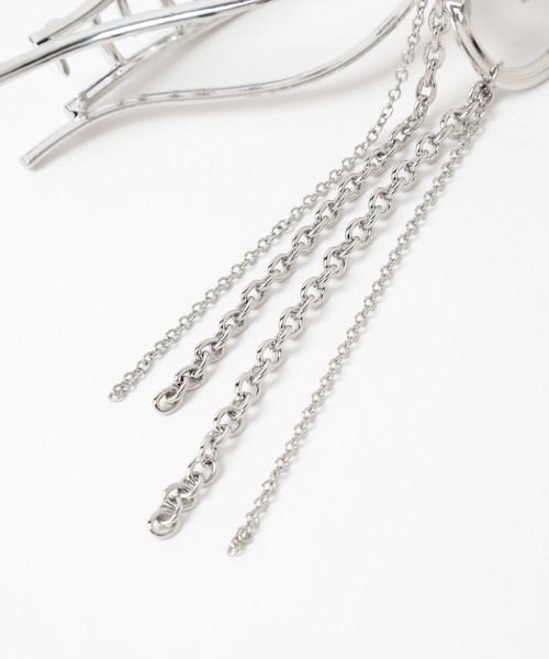 HARE（ハレ）の「リボンモチーフクリップ(HARE)（バレッタ/ヘアクリップ・レディース・シルバー・FREE）」の3枚目の写真