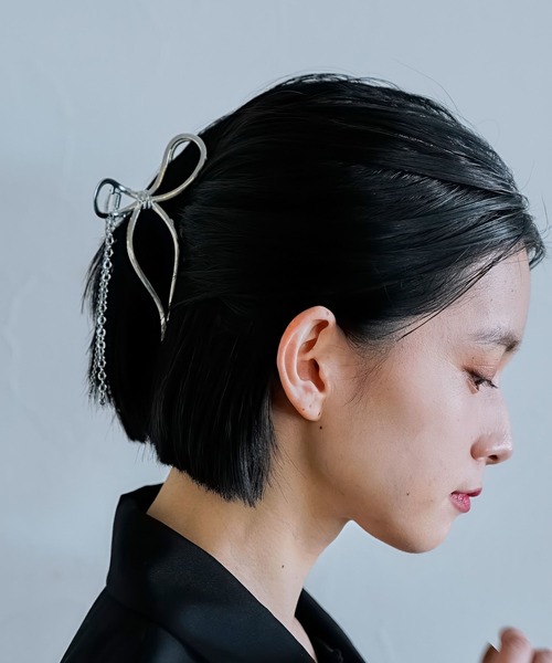HARE（ハレ）の「リボンモチーフクリップ(HARE)（バレッタ/ヘアクリップ・レディース・シルバー・FREE）」の15枚目の写真