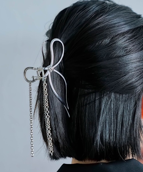 HARE（ハレ）の「リボンモチーフクリップ(HARE)（バレッタ/ヘアクリップ・レディース・シルバー・FREE）」の11枚目の写真