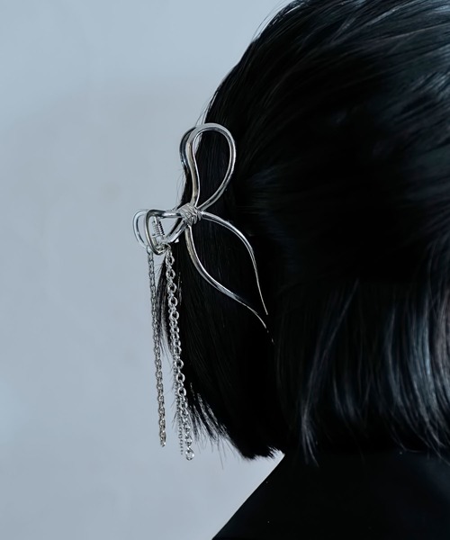 HARE（ハレ）の「リボンモチーフクリップ(HARE)（バレッタ/ヘアクリップ・レディース・シルバー・FREE）」の17枚目の写真