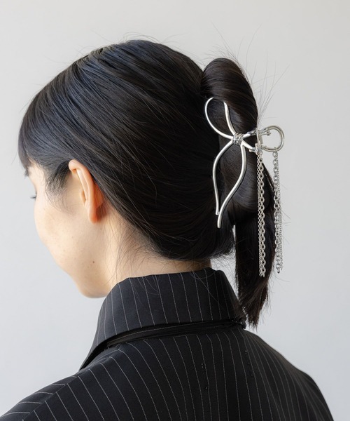 HARE（ハレ）の「リボンモチーフクリップ(HARE)（バレッタ/ヘアクリップ・レディース・シルバー・FREE）」の20枚目の写真