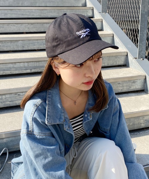 Reebok(リーボック)の「【Reebok/リーボック】別注 ワンポイント 刺繍 ローキャップ(キャップ・レディース・グレイッシュベージュ/ネイビー/ブラック・FREE)」の8枚目の写真