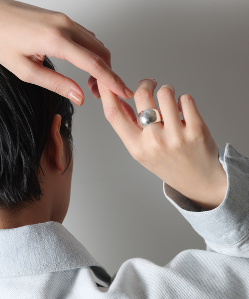 SAMH by LILAS】ワイド甲丸リング SV（リング）｜Lilas（リラ）の