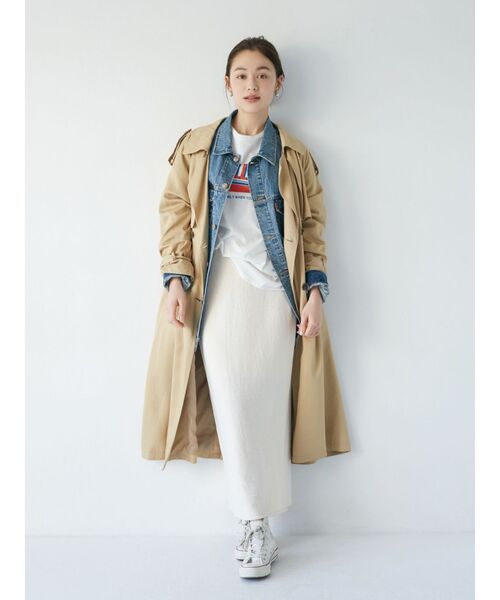 Ungrid（アングリッド）の「ルーズトレンチコート（トレンチコート・レディース・キャメル/ベージュ・MEDIUM/SMALL）」の22枚目の写真