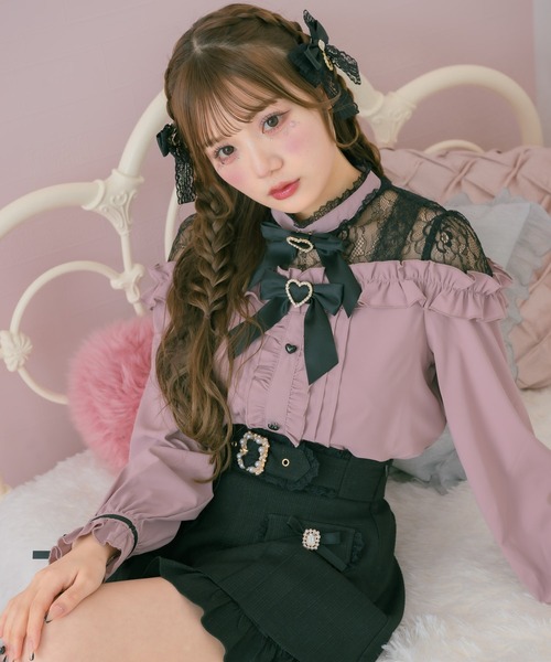 ムーンチャームリボンクリップSET（バレッタ/ヘアクリップ