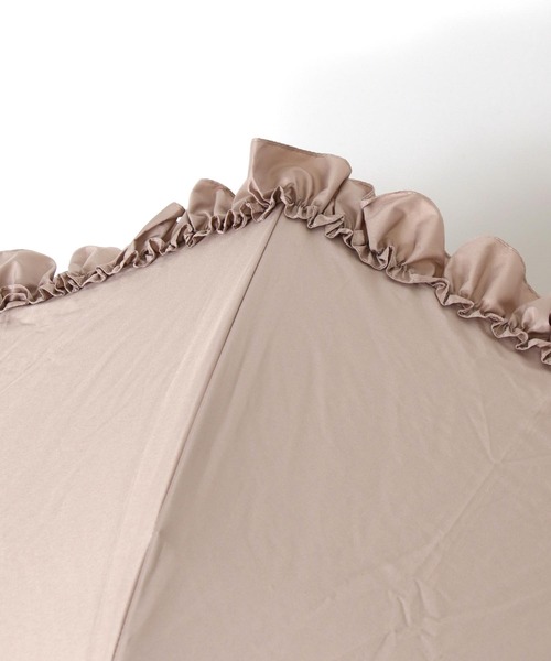 pink trick / ピンクトリック】フリル完全遮光JUMP式折り畳み傘(晴雨