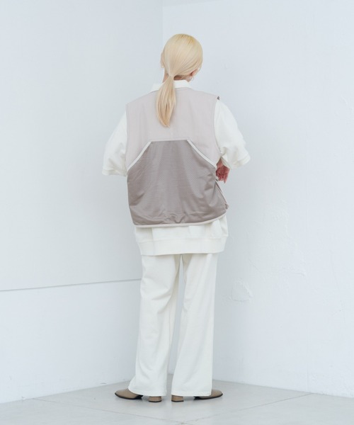 WHIMSIC（ウィムジック）の「【UNISEX/SETUP対応】ヘビーウェイトカットソーハーフジップポロシャツ（ポロシャツ・メンズ・チャコールグレー/ブラック/ホワイト・FREE）」の7枚目の写真