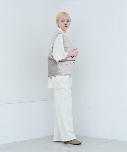 WHIMSIC（ウィムジック）の「【UNISEX/SETUP対応】ヘビーウェイトカットソーハーフジップポロシャツ（ポロシャツ・メンズ・チャコールグレー/ブラック/ホワイト・FREE）」の8枚目の写真