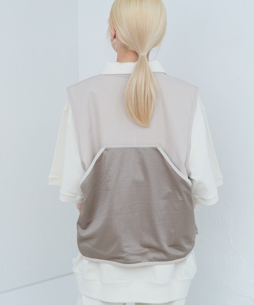 WHIMSIC（ウィムジック）の「【UNISEX/SETUP対応】ヘビーウェイトカットソーハーフジップポロシャツ（ポロシャツ・メンズ・チャコールグレー/ブラック/ホワイト・FREE）」の12枚目の写真