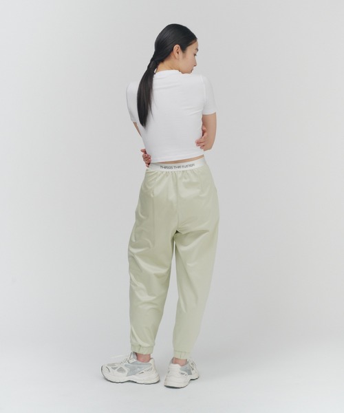 THINGS THAT MATTER（シングス ザット マター）の「NEW SATIN JERSEY JOG PANTS / ニューサテンジャージジョグパンツ（その他パンツ・レディース・ブラック/ベージュ/ライム/ライトグレー・1/2）」の19枚目の写真