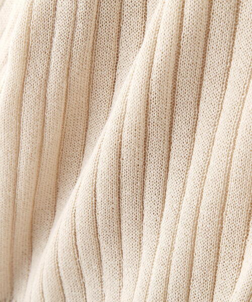 FREE'S MART（フリーズマート）の「◆シアーリブＶネックニットカーディガン（カーディガン/ボレロ・レディース・ブラック/ピンク/ブルー/ベージュ・FREE）」の5枚目の写真