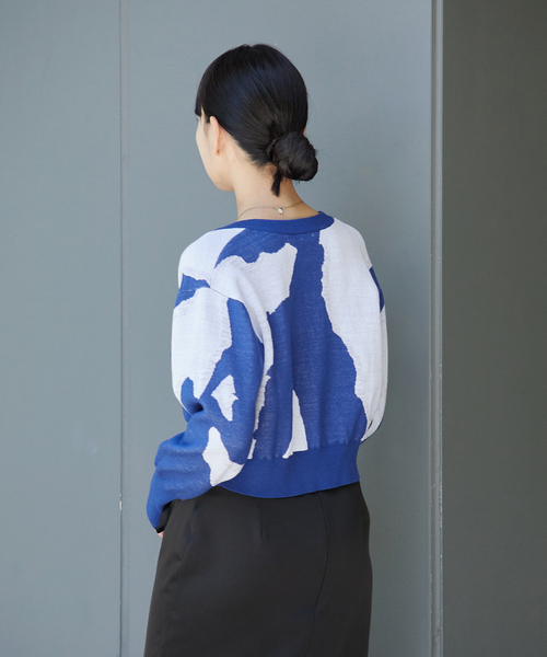 Oriens JOURNAL STANDARD(オリエンス ジャーナルスタンダード)の「JQショートカーディガン(カーディガン/ボレロ・レディース・ベージュ/ブルー・FREE)」の8枚目の写真