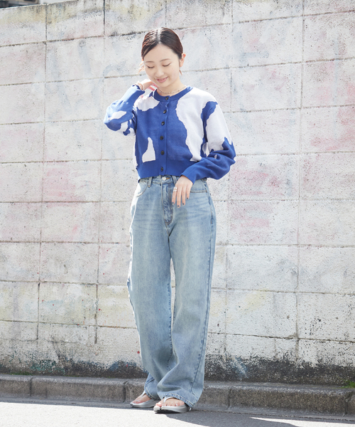 Oriens JOURNAL STANDARD(オリエンス ジャーナルスタンダード)の「JQショートカーディガン(カーディガン/ボレロ・レディース・ベージュ/ブルー・FREE)」の12枚目の写真