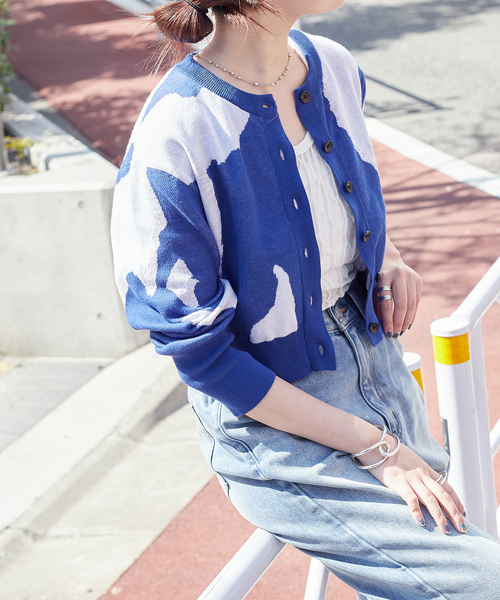 Oriens JOURNAL STANDARD(オリエンス ジャーナルスタンダード)の「JQショートカーディガン(カーディガン/ボレロ・レディース・ベージュ/ブルー・FREE)」の15枚目の写真