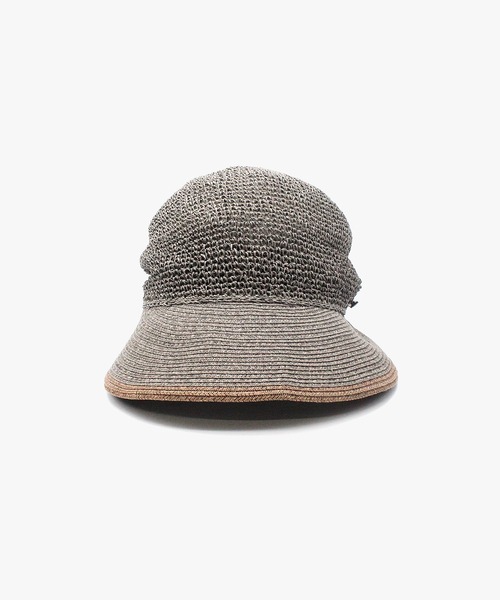MANIERA(マニエラ)の「ペーパー細編み×ブレードキャップ(キャップ・レディース・ナチュラル/グレー・FREE)」の4枚目の写真