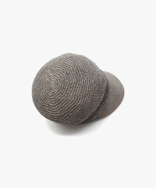 MANIERA(マニエラ)の「ペーパー細編み×ブレードキャップ(キャップ・レディース・ナチュラル/グレー・FREE)」の7枚目の写真