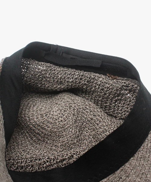 MANIERA(マニエラ)の「ペーパー細編み×ブレードキャップ(キャップ・レディース・ナチュラル/グレー・FREE)」の9枚目の写真
