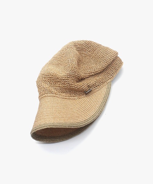 MANIERA(マニエラ)の「ペーパー細編み×ブレードキャップ(キャップ・レディース・ナチュラル/グレー・FREE)」の15枚目の写真