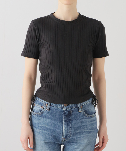 JOINT WORKS(ジョイントワークス)の「【Calvin Klein Jeans / カルバン クライン ジーンズ】 A-SS FASHION Y2K RIB(Tシャツ/カットソー・レディース・ブラック・SMALL)」の17枚目の写真