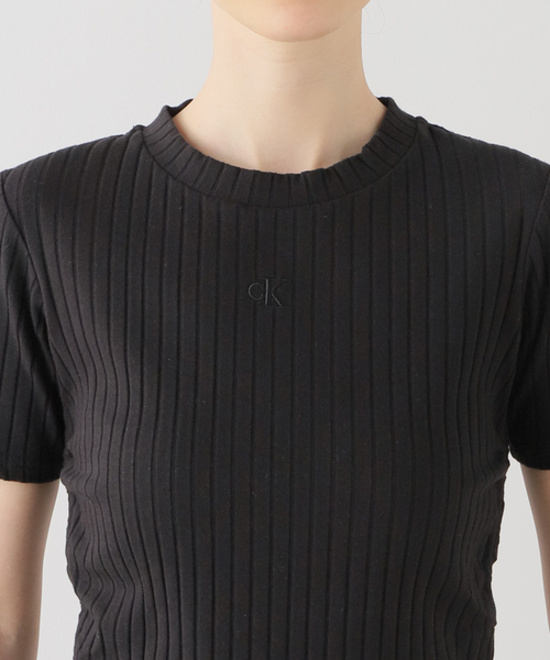JOINT WORKS(ジョイントワークス)の「【Calvin Klein Jeans / カルバン クライン ジーンズ】 A-SS FASHION Y2K RIB(Tシャツ/カットソー・レディース・ブラック・SMALL)」の20枚目の写真