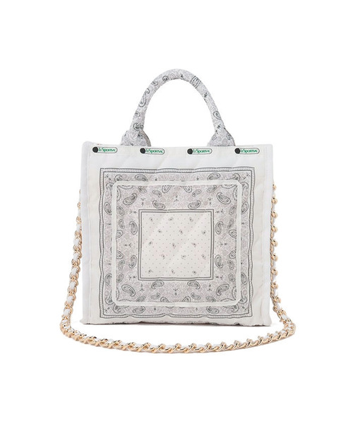 LeSportsac メッシュバッグ ホワイト 美品！完売品 LeSportsac トートバッグ MED NET TOTE BAG フィッシュネット