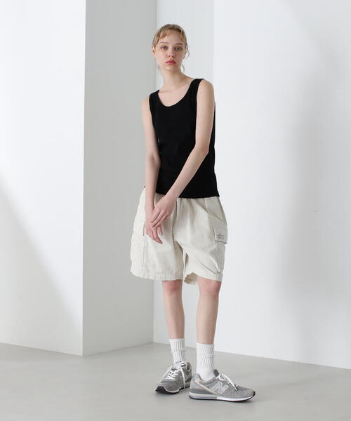 AVIREX（アヴィレックス）の「《直営店限定》ONE POINT PRINT TANK TOPS/ワンポイントプリント タンクトップ（タンクトップ・レディース・ブラック/ホワイト系2・S/M）」の9枚目の写真