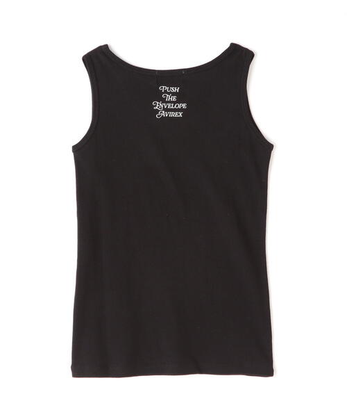 AVIREX（アヴィレックス）の「《直営店限定》ONE POINT PRINT TANK TOPS/ワンポイントプリント タンクトップ（タンクトップ・レディース・ブラック/ホワイト系2・S/M）」の11枚目の写真