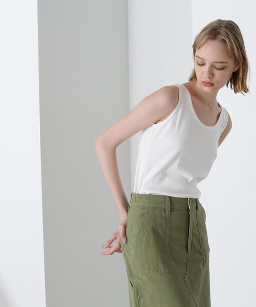 AVIREX（アヴィレックス）の「《直営店限定》ONE POINT PRINT TANK TOPS/ワンポイントプリント タンクトップ（タンクトップ・レディース・ブラック/ホワイト系2・S/M）」の13枚目の写真