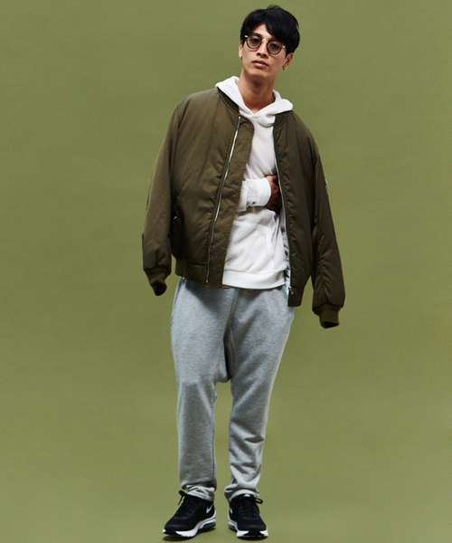 WEGO(ウィゴー)の「WEGO/サルエルスウェットパンツ(その他パンツ・メンズ・杢グレー/カーキ/ブラック・MEDIUM/LARGE)」の4枚目の写真
