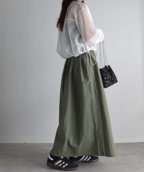 ☆LEONARD ブルゾン　スカート　春色　希少　美品 シャイニー シアー スカート le reve vaniller 全2種 ｜lvn621-1888【1