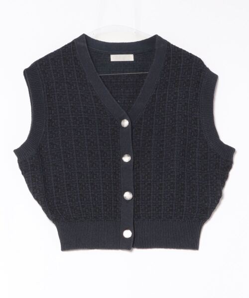【セール】サマーツイード風ニットベスト（ベスト）｜12Twelve Agenda（トゥエルブ アジェンダ）