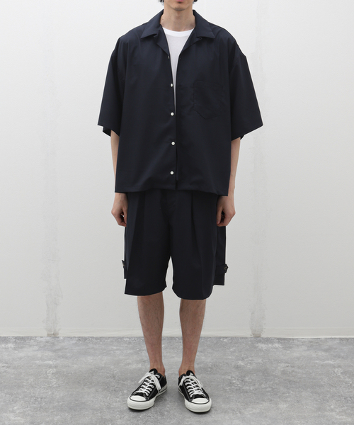 【美品】sillage(シアージ) khaki fleece shorts パンツ Sillage (シアージ) WOOL TROPICAL GURKHA SHORTS SL24SS