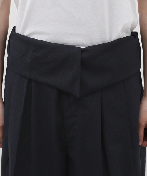 Sillage（シアージ）の「Sillage (シアージ) WOOL TROPICAL GURKHA SHORTS EX SL24SS-GRSTW-NV（その他パンツ・メンズ・ネイビー・FREE）」の6枚目の写真