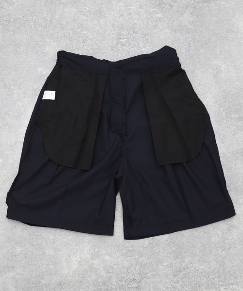 Sillage (シアージ) WOOL TROPICAL GURKHA SHORTS EX SL24SS-GRSTW-NV