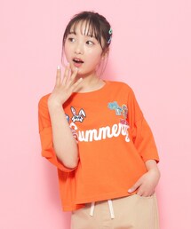 PINK-latte | ユニフォームワッペンTシャツ(Tシャツ/カットソー)