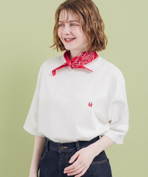 MUHET(ミュエータ)の「アソートボーダーTシャツ(Tシャツ/カットソー・レディース・オフホワイト/アイボリー/カーキ/ブラック・MEDIUM/X-LARGE)」の5枚目の写真