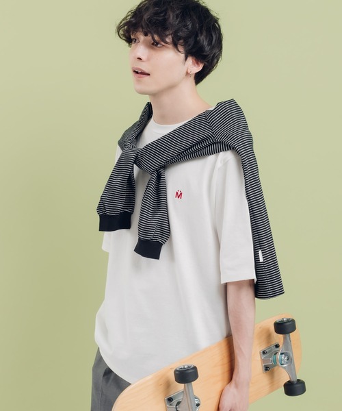 MUHET(ミュエータ)の「アソートボーダーTシャツ(Tシャツ/カットソー・レディース・オフホワイト/アイボリー/カーキ/ブラック・MEDIUM/X-LARGE)」の11枚目の写真