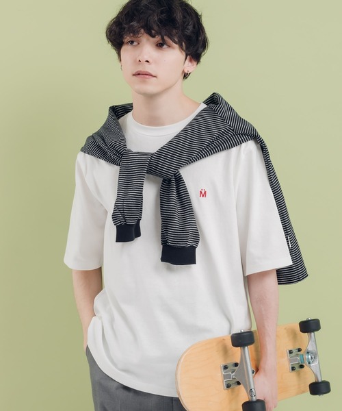 MUHET(ミュエータ)の「アソートボーダーTシャツ(Tシャツ/カットソー・レディース・オフホワイト/アイボリー/カーキ/ブラック・MEDIUM/X-LARGE)」の10枚目の写真