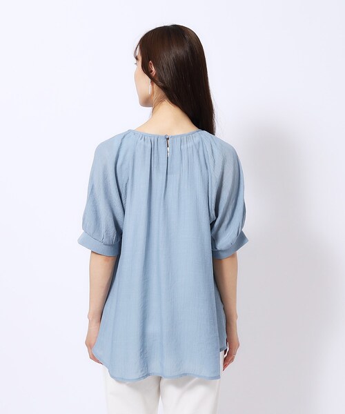 DRESKIP(ドレスキップ)の「◆【無理せずキレイ/2点セット】はしごレース使い5分袖ブラウス+インナータンクトップ(その他トップス・レディース・ライトブルー/ブラック/ライトベージュ・02/03/04)」の10枚目の写真