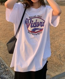 ヴィンテージライクロゴオーバーサイズTシャツ