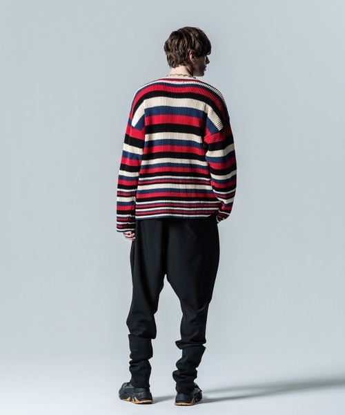 Multi Border Knit / マルチボーダーニット（ニット/セーター）｜glamb