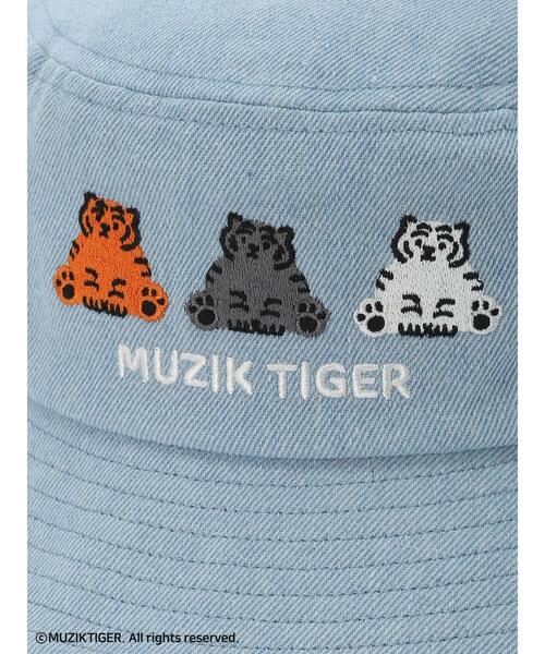 Green　Parks（グリーンパークス）の「ムジークタイガー/刺しゅうバケットハット（ハット・レディース・ブラック/ライトインディゴブルー・FREE）」の7枚目の写真