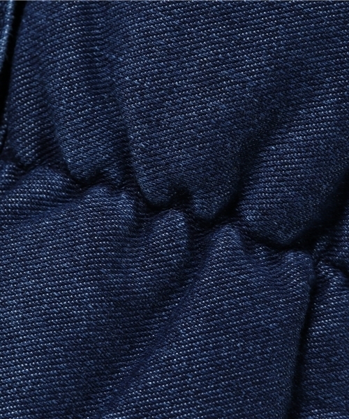 VENCEEXCHANGE（ヴァンスエクスチェンジ）の「カットデニム中綿ベスト             （ダウンベスト・レディース・ダークブルー/ブルー・MEDIUM/LARGE）」の11枚目の写真