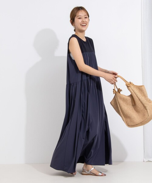 ノーリーズ接触冷感のワンピース NOLLEY'S（ノーリーズ）の「接触冷感/撥水ストレッチ ティアード
