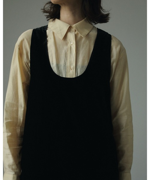 anuke(アンヌーク)の「Sheer Satin Shirts(シャツ/ブラウス・レディース・クリーム/アイボリー/グレー・FREE)」の16枚目の写真