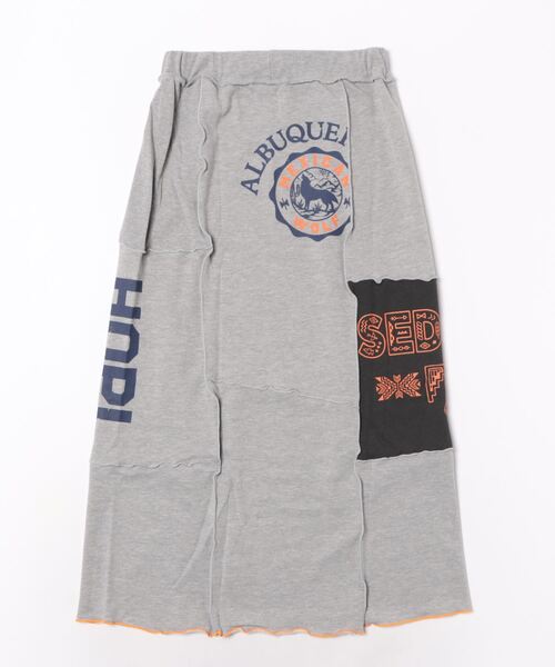 チチカカ（チチカカ）の「リメイク風プリントスウェットスカート（スカート・レディース・チャコールグレー/トップグレー・FREE）」の13枚目の写真