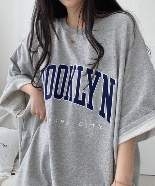 セール】BROOKLYN オーバープリントTシャツ（Tシャツ/カットソー